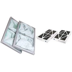 WEN 90243-026-2 1-Micron Inner Air Filters, 2-Pack (for The WEN 3410 Air Filtration System) & AF9165C 5-Micron Activated Carbon Outer Air Filter, Two Pack For 400 CFM Air Filtration Systems, Black