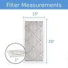 15"x20"x1" HI-E40 Extended Pleat Purolator MERV 8 Filter (4 Pack) -Air Filter Sales 4112LeDYytL