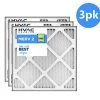 14 X 20 MERV 2 HVAC Filter, 3-Pack - High Efficiency Replacement Air Filters For Residential & Commercial Units - Pleated Cotton & Synthetic Media - Energy Saving Whole Home Air Conditioner Parts