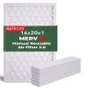 CERO 16x20x1 Manual Reusable Air Filter，MERV 12 Pleated Air Filter Replacement (Actual Size: 15.5"x19.5"x0.75")， 1 Frame + 6 Piece -Air Filter Sales 416T5he6mYL