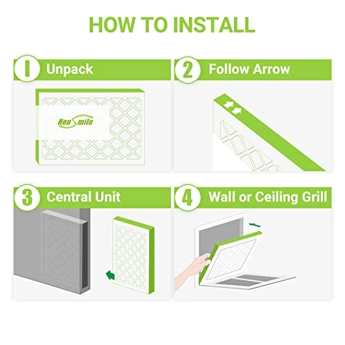 Housmile 16x25x1 Air Filter, 6 Pack, MERV 11, MPR 1000, ABS White Plastic Frame, Durable And Easy To Replace (exact Dimensions: 15.6x24.6x 0.9 Inch) 6 Housmile 16x25x1 Air Filter, 6 Pack, MERV 11, MPR 1000, ABS White Plastic Frame, Durable And Easy To Replace (exact Dimensions: 15.6x24.6x 0.9 Inch) - Image 4