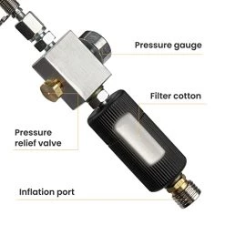 GX PUMP Replacement Filter Cotton For GX-E-CS2 PCP Air Compressor Black External Filter -Air Filter Sales 41DlV3tuEKL