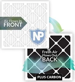 Nordic Pure 14x25x1 MERV 13 Pleated Plus Carbon AC Furnace Air Filters 12 Pack -Air Filter Sales 41F5e9TKsGL