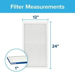 Filtrete 12x24x1 Air Filter, MPR 2200, MERV 13, Healthy Living Elite Allergen 3-Month Pleated 1-Inch Air Filters, 6 Filters