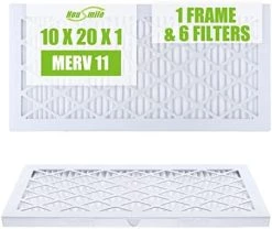 Housmile 16x25x1 Air Filter, 6 Pack, MERV 11, MPR 1000, ABS White Plastic Frame, Durable And Easy To Replace (exact Dimensions: 15.6x24.6x 0.9 Inch) 13 Housmile 16x25x1 Air Filter, 6 Pack, MERV 11, MPR 1000, ABS White Plastic Frame, Durable And Easy To Replace (exact Dimensions: 15.6x24.6x 0.9 Inch) -Air Filter Sales 41I0 izd6ZL. AC