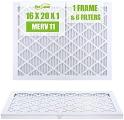Housmile 16x25x1 Air Filter, 6 Pack, MERV 11, MPR 1000, ABS White Plastic Frame, Durable And Easy To Replace (exact Dimensions: 15.6x24.6x 0.9 Inch) 14 Housmile 16x25x1 Air Filter, 6 Pack, MERV 11, MPR 1000, ABS White Plastic Frame, Durable And Easy To Replace (exact Dimensions: 15.6x24.6x 0.9 Inch) -Air Filter Sales 41IhJlEVoZL. AC
