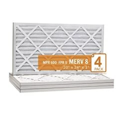 20x24x1 Xtreme Plus Air Guard Pleated Filter MERV 8 (Pack Of 4)