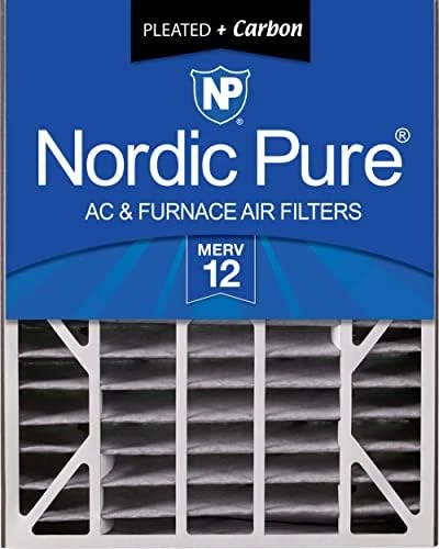 Nordic Pure 20x25x5 MERV 10 Pleated Air Bear Plus Carbon Replacement AC Furnace Air Filters 2 Pack 14 Nordic Pure 20x25x5 MERV 10 Pleated Air Bear Plus Carbon Replacement AC Furnace Air Filters 2 Pack - Image 12