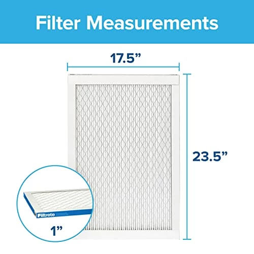 Filtrete 17.5x23.5x1 Air Filter, MPR 1900, MERV 13, Healthy Living Ultimate Allergen 3-Month Pleated 1-Inch Air Filters, 6 Filters 4 Filtrete 17.5x23.5x1 Air Filter, MPR 1900, MERV 13, Healthy Living Ultimate Allergen 3-Month Pleated 1-Inch Air Filters, 6 Filters - Image 2