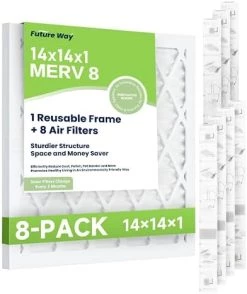 Future Way 16x20x1 Air Filter, MERV 8, MPR 700, Assembly Kit With 1 Reusable ABS Frame & 8 Filters For AC Furnace, Actual Size: 15-11/16 X 19-11/16 X 3/4 Inch 11 Future Way 16x20x1 Air Filter, MERV 8, MPR 700, Assembly Kit With 1 Reusable ABS Frame & 8 Filters For AC Furnace, Actual Size: 15-11/16 X 19-11/16 X 3/4 Inch -Air Filter Sales 41S Ps9AhgL. AC