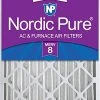 Nordic Pure 12x24x4 MERV 8 Pleated AC Furnace Air Filters 1 Pack