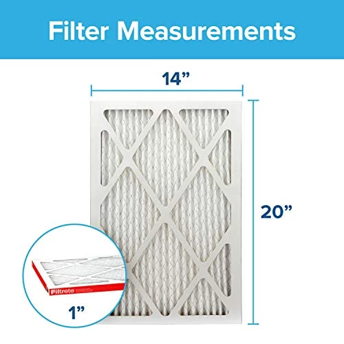 Filtrete 14x20x1 Air Filter MPR 1000 MERV 11, Allergen Defense, 6-Pack (exact Dimensions 13.81x19.81x0.81) 4 Filtrete 14x20x1 Air Filter MPR 1000 MERV 11, Allergen Defense, 6-Pack (exact Dimensions 13.81x19.81x0.81) - Image 2
