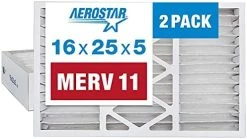 Aerostar 16x25x5 MERV 11 Pleated Replacement Air Filter For Honeywell FC100A1029, (Actual Size: 15 7/8" X 24 3/4" X 4 3/8"), AC Furnace Filters (Pack Of 2) 9 Aerostar 16x25x5 MERV 11 Pleated Replacement Air Filter For Honeywell FC100A1029, (Actual Size: 15 7/8" X 24 3/4" X 4 3/8"), AC Furnace Filters (Pack Of 2) -Air Filter Sales 41iF7uWL IL. AC