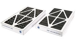 WEN 90243-026-2 1-Micron Inner Air Filters, 2-Pack (for The WEN 3410 Air Filtration System) & AF9165C 5-Micron Activated Carbon Outer Air Filter, Two Pack For 400 CFM Air Filtration Systems, Black -Air Filter Sales 41rjMmrqwkL