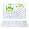 Housmile 16x25x1 Air Filter, 6 Pack, MERV 11, MPR 1000, ABS White Plastic Frame, Durable And Easy To Replace (exact Dimensions: 15.6x24.6x 0.9 Inch) 1 Housmile 16x25x1 Air Filter, 6 Pack, MERV 11, MPR 1000, ABS White Plastic Frame, Durable And Easy To Replace (exact Dimensions: 15.6x24.6x 0.9 Inch) -Air Filter Sales 41syf7mbqjL
