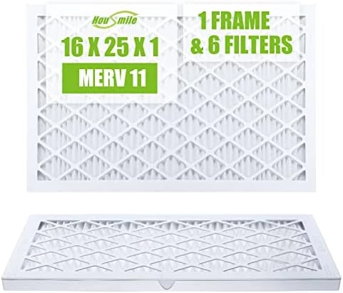 Housmile 16x25x1 Air Filter, 6 Pack, MERV 11, MPR 1000, ABS White Plastic Frame, Durable And Easy To Replace (exact Dimensions: 15.6x24.6x 0.9 Inch) 9 Housmile 16x25x1 Air Filter, 6 Pack, MERV 11, MPR 1000, ABS White Plastic Frame, Durable And Easy To Replace (exact Dimensions: 15.6x24.6x 0.9 Inch) - Image 7