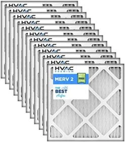 14 X 20 MERV 2 HVAC Filter, 3-Pack - High Efficiency Replacement Air Filters For Residential & Commercial Units - Pleated Cotton & Synthetic Media - Energy Saving Whole Home Air Conditioner Parts -Air Filter Sales 5120 a8QZLL. AC 1