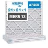 Aerostar 21x21x1 MERV 13 Air Filters, White, 4 Count -Air Filter Sales 514c3BcJRjL