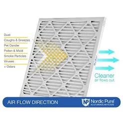 Nordic Pure 10x10x1 MERV 13 Pleated Plus Carbon AC Furnace Air Filters 2 Pack -Air Filter Sales 518IDaVnAqL