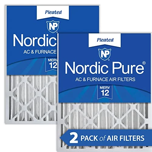 Nordic Pure 12x24x4 MERV 12 Pleated AC Furnace Air Filters 2 Pack 3 Nordic Pure 12x24x4 MERV 12 Pleated AC Furnace Air Filters 2 Pack