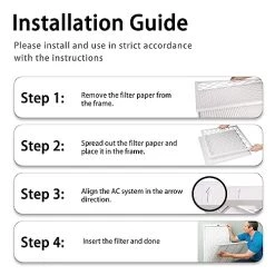 14x14x1 Air Filter,MERV 8 Pleated Air Filter,AC Furnace Air Filter,Reusable ABS Plastic Frame (1 Frame + 9 Filters MERV8, 14x14x1) -Air Filter Sales 51GF7cG8V3L