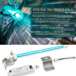 120V Air Purifier Whole House UV UVC Light System For InDuct For HVAC AC Air Conditioning Duct 12 120V Air Purifier Whole House UV UVC Light System For InDuct For HVAC AC Air Conditioning Duct -Air Filter Sales 51GcXBxjFyL