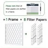 Future Way 16x20x1 Air Filter, MERV 8, MPR 700, Assembly Kit With 1 Reusable ABS Frame & 8 Filters For AC Furnace, Actual Size: 15-11/16 X 19-11/16 X 3/4 Inch 1 Future Way 16x20x1 Air Filter, MERV 8, MPR 700, Assembly Kit With 1 Reusable ABS Frame & 8 Filters For AC Furnace, Actual Size: 15-11/16 X 19-11/16 X 3/4 Inch -Air Filter Sales 51HopaatneL