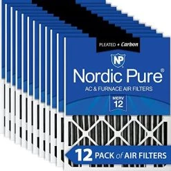 Nordic Pure 18x18x2 MERV 12 Pleated Plus Carbon AC Furnace Air Filters 3 Pack 24 Nordic Pure 18x18x2 MERV 12 Pleated Plus Carbon AC Furnace Air Filters 3 Pack -Air Filter Sales 51HrOGNop2L. AC