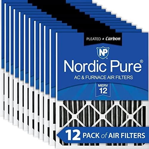 Nordic Pure 18x18x2 MERV 12 Pleated Plus Carbon AC Furnace Air Filters 3 Pack 10 Nordic Pure 18x18x2 MERV 12 Pleated Plus Carbon AC Furnace Air Filters 3 Pack - Image 8