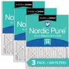 Nordic Pure 14x20x1 (13 1/2 X 19 1/2 X 3/4) Pleated Air Filters MERV 14 Plus Carbon 3 Pack -Air Filter Sales 51Jk1c9VYzL