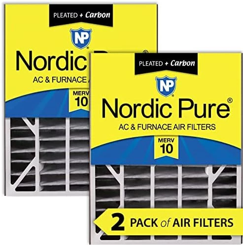 Nordic Pure 20x25x5 MERV 10 Pleated Air Bear Plus Carbon Replacement AC Furnace Air Filters 2 Pack 11 Nordic Pure 20x25x5 MERV 10 Pleated Air Bear Plus Carbon Replacement AC Furnace Air Filters 2 Pack - Image 9