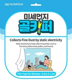 Window And Air Vent Type Protection Filter Prevents Dust, Yellow Dust, Pollen And Insects To Enter Your House