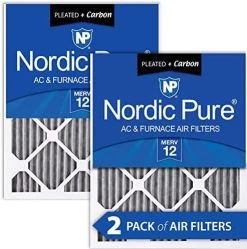 Nordic Pure 10x10x1 MERV 13 Pleated Plus Carbon AC Furnace Air Filters 2 Pack -Air Filter Sales 51O2OhC7atL. AC