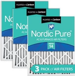 Nordic Pure 24x30x2 MERV 7 Pleated Plus Carbon AC Furnace Air Filters 3 Pack -Air Filter Sales 51OVvM5ix2L. AC