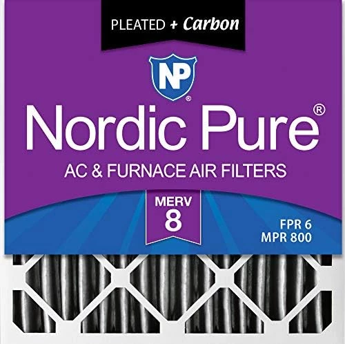 Nordic Pure 18x18x2 MERV 12 Pleated Plus Carbon AC Furnace Air Filters 3 Pack 15 Nordic Pure 18x18x2 MERV 12 Pleated Plus Carbon AC Furnace Air Filters 3 Pack - Image 13
