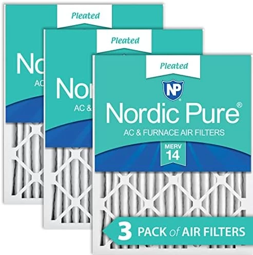 Nordic Pure 18x18x2 MERV 12 Pleated Plus Carbon AC Furnace Air Filters 3 Pack 6 Nordic Pure 18x18x2 MERV 12 Pleated Plus Carbon AC Furnace Air Filters 3 Pack - Image 4