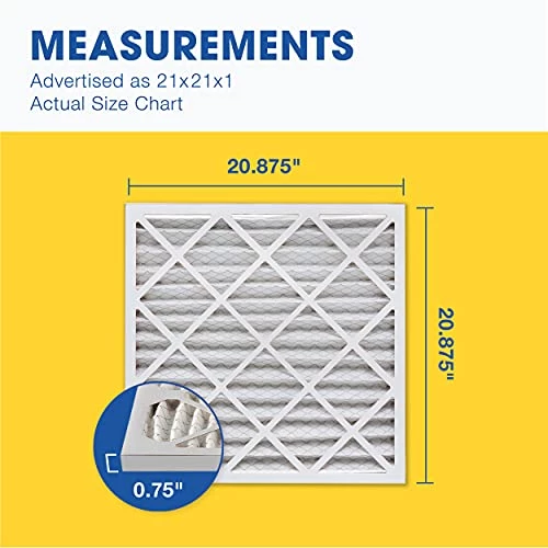 Aerostar 21x21x1 MERV 13 Air Filters, White, 4 Count 3 Aerostar 21x21x1 MERV 13 Air Filters, White, 4 Count - Image 2