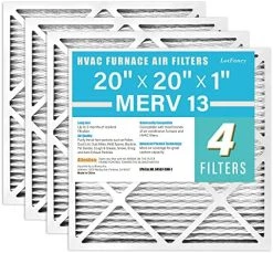 LotFancy 20x25x1 Air Filters, MERV 13 AC Furnace Filters, 6 Pack Pleated Air Conditioner HVAC Filters (Actual Size: 19.75 X 24.75 X 0.75 Inches) -Air Filter Sales 51VIXtbDEL. AC