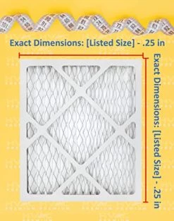 12" X 20" AC Filter Merv 8 Filter For HVAC Return Filter Grille [Actual Dimensions: 11.75" X 19.75"]