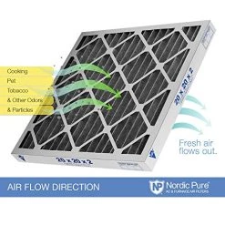 Nordic Pure 18x18x2 MERV 12 Pleated Plus Carbon AC Furnace Air Filters 3 Pack 19 Nordic Pure 18x18x2 MERV 12 Pleated Plus Carbon AC Furnace Air Filters 3 Pack -Air Filter Sales 51XL0BPBwEL