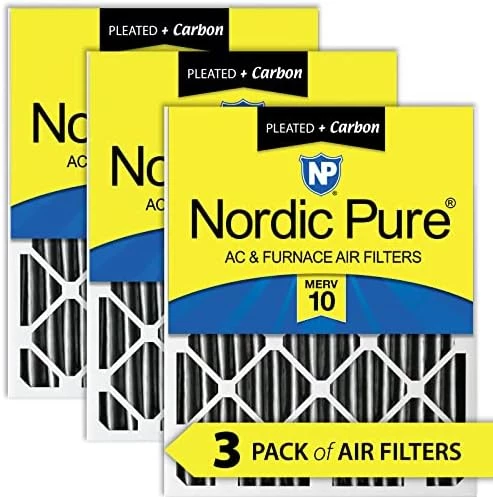 Nordic Pure 18x18x2 MERV 12 Pleated Plus Carbon AC Furnace Air Filters 3 Pack 12 Nordic Pure 18x18x2 MERV 12 Pleated Plus Carbon AC Furnace Air Filters 3 Pack - Image 10