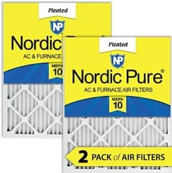 Nordic Pure 10x10x1 MERV 13 Pleated Plus Carbon AC Furnace Air Filters 2 Pack -Air Filter Sales 51cQ7 uvSoL. AC