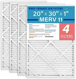 LotFancy 20x25x1 Air Filters, MERV 13 AC Furnace Filters, 6 Pack Pleated Air Conditioner HVAC Filters (Actual Size: 19.75 X 24.75 X 0.75 Inches) -Air Filter Sales 51cmrWib0AL. AC