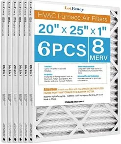 LotFancy 20x25x1 Air Filters, MERV 13 AC Furnace Filters, 6 Pack Pleated Air Conditioner HVAC Filters (Actual Size: 19.75 X 24.75 X 0.75 Inches) -Air Filter Sales 51dvOlxwhjL. AC