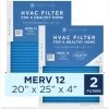 Medify Air 20x25x4 Filter - HEPA Air Cleaning (2-Pack) - Pleated HVAC AC Furnace Air Filters Replacement - Actual Size: 19.69 X 24.61 X 4.29 Inches (MERV 12, 2-Pack) -Air Filter Sales 51hfzn9MkBL