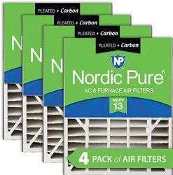 Nordic Pure 20x25x5 MERV 10 Pleated Air Bear Plus Carbon Replacement AC Furnace Air Filters 2 Pack 20 Nordic Pure 20x25x5 MERV 10 Pleated Air Bear Plus Carbon Replacement AC Furnace Air Filters 2 Pack -Air Filter Sales 51lRQVQe FL. AC