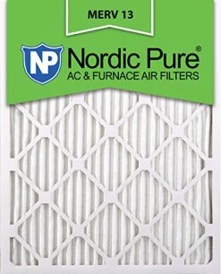 Nordic Pure 12x24x4 MERV 13 Pleated AC Furnace Air Filters 2 Pack