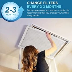 LotFancy 20x25x1 Air Filters, MERV 13 AC Furnace Filters, 6 Pack Pleated Air Conditioner HVAC Filters (Actual Size: 19.75 X 24.75 X 0.75 Inches) -Air Filter Sales 51uqmX4vzGL