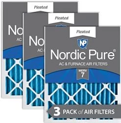 Nordic Pure 18x18x2 MERV 12 Pleated Plus Carbon AC Furnace Air Filters 3 Pack 25 Nordic Pure 18x18x2 MERV 12 Pleated Plus Carbon AC Furnace Air Filters 3 Pack -Air Filter Sales 51z3UTJ TGL. AC 1